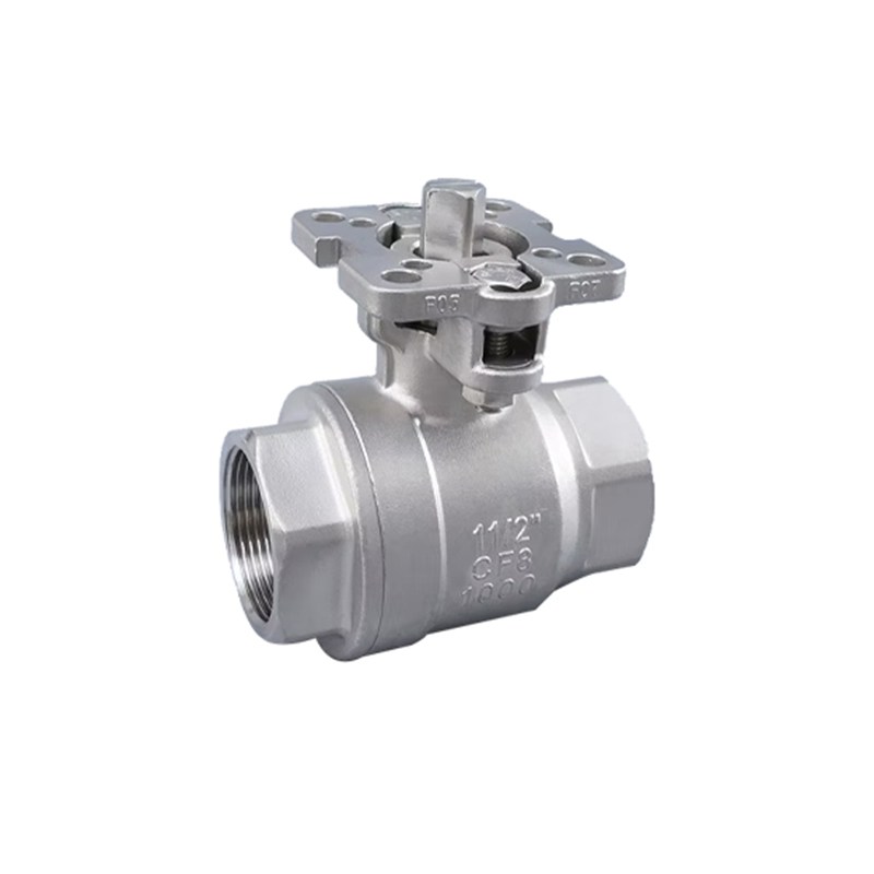 High Platform Ball Valve, ASTM A351 CF8, 11/2 IN, 1000 PSI