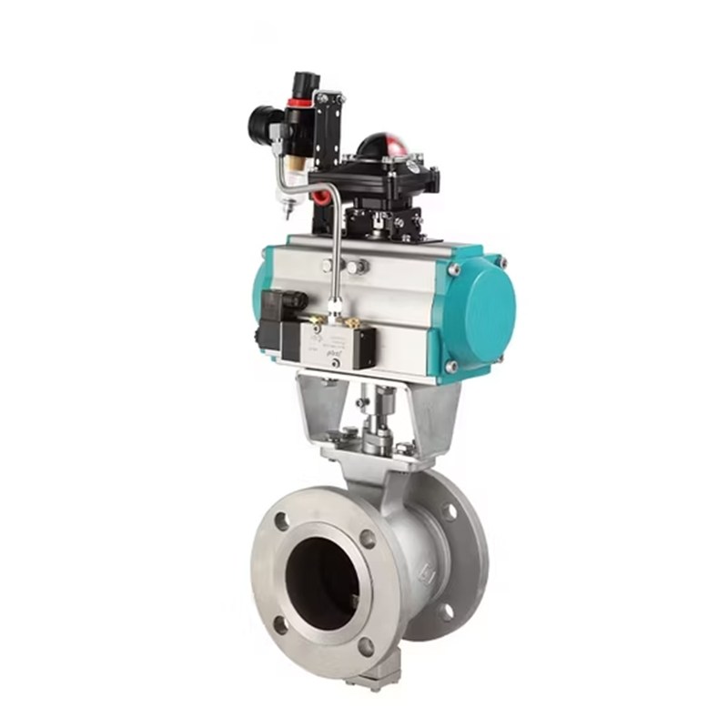 High-Quality 2PC Ball Valve CF8/CF8m with Pneumatic Actuator
