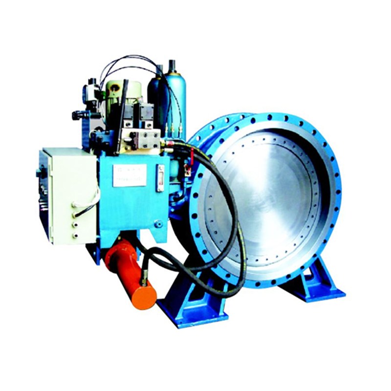 Hydraulic Counterweight Butterfly Valve, 6-138 Inch, Flanged