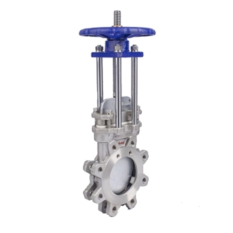 Lugged Knife Gate Valve, A351 CF8M, DN100, PN10, Rising Stem