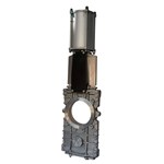 O-Port Knife Gate Valve, A351 CF8, 12 IN, CL150, Pneumatic