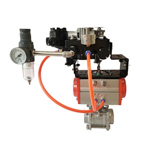 Pneumatic Actuated Butterfly Valves, API 609, A351 CF8, 2 IN