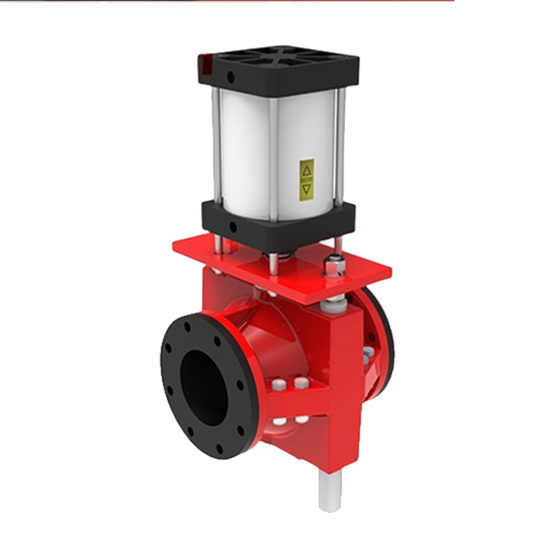 Pneumatic Actuated Pinch Valves, Rubber Sleeve, 1-40 Inch