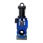 Pneumatic Actuated Slurry Knife Gate Valve, GGG40, 4 Inch