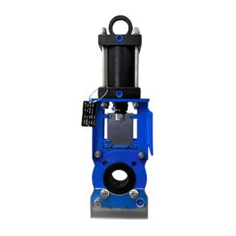 Pneumatic Actuated Slurry Knife Gate Valve, GGG40, 4 Inch