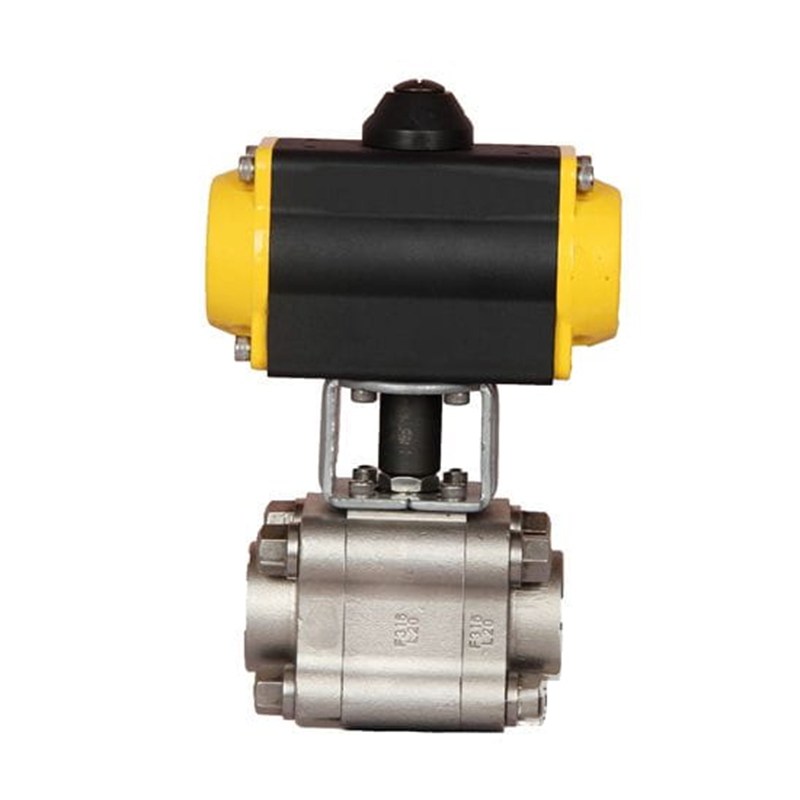 Pneumatic Floating Ball Valve, ASME B16.34, A182 F316, CL800