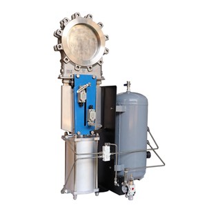 Pneumatic Knife Gate Valves, A351 CF8M, 10 Inch, 150 LB, Lug