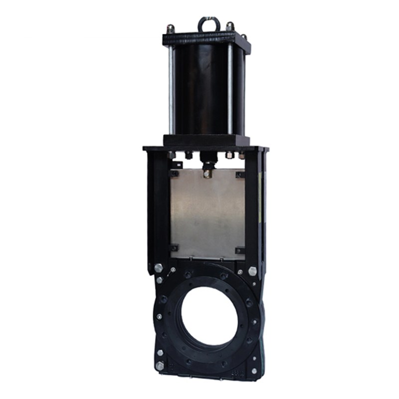 Pneumatic Slurry Knife Gate Valve, DI GGG40, 6 Inch, CL150