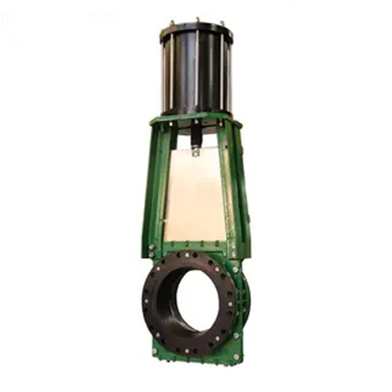 Pneumatic Slurry Knife Gate Valves, DI GGG40, 16 Inch, CL150