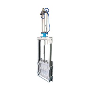 Pneumatic Square Slide Gate Valve, Carbon, Stainless Steel