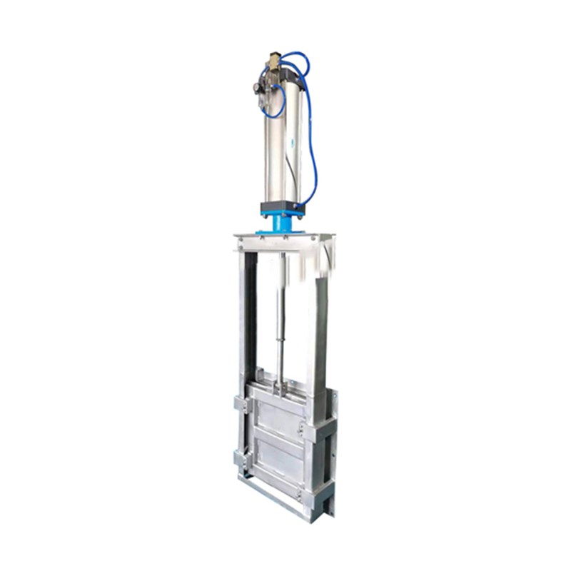 Pneumatic Square Slide Gate Valve, Carbon, Stainless Steel