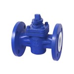 PTFE Lined Plug Valve, API 6D, ASTM A216 WCB, DN50, PN16, RF