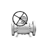 Reduced Bore Trunnion Ball Valve, API 6D, ASTM A105N, 8*6 IN, CL600