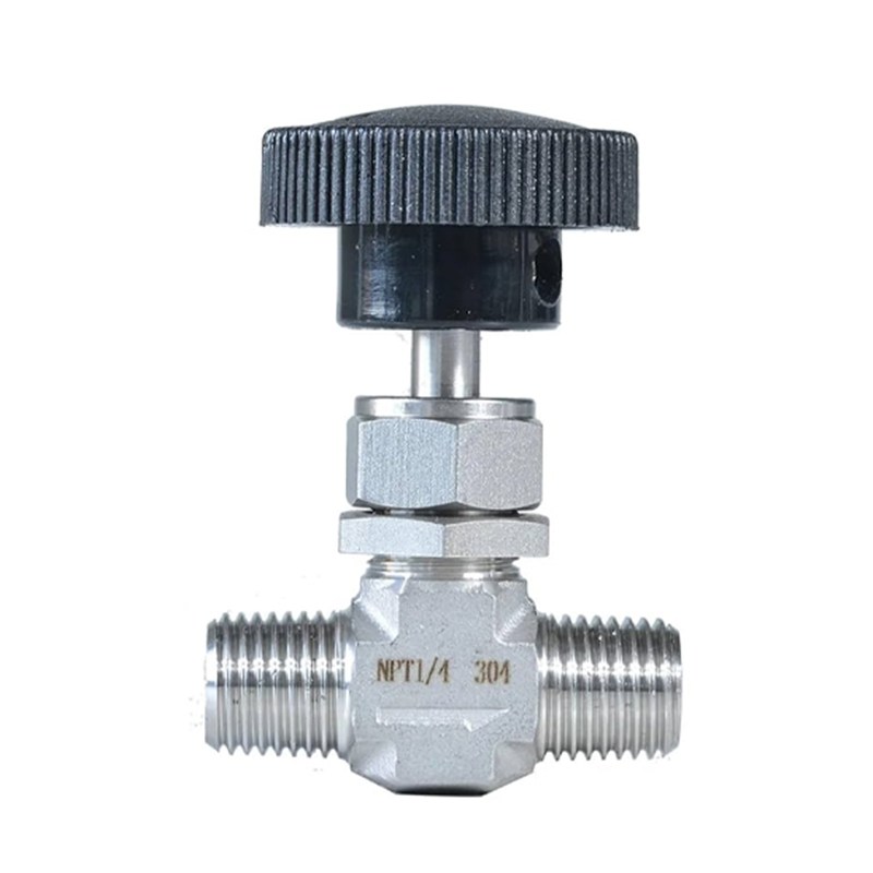 SS 304 Needle Valve, Custom Sizes, 3000 PSI, NPT Threaded
