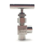 SS 316 Angle Needle Valve, 1/2 Inch, 10000 PSI, MNPT * FNPT