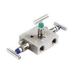 SS 316 Manifold Valve, 3 Way, 1/2 Inch, 6000 PSI, FNPT End