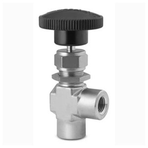 Stainless Steel Angle Needle Valve, SS 304, 3000 PSI, Manual