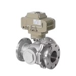 T-Type/L-Type Three-Way Flanged Ball Valve with Electric Actuator