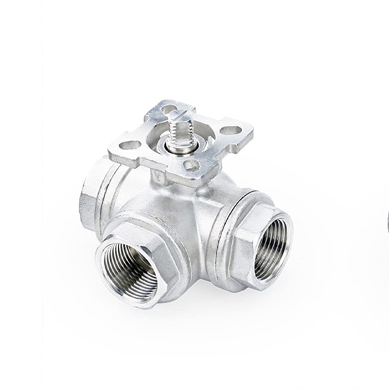 Three Way Ball Valve, ASME B16.34, A351 CF8M, 1000 WOG, NPT
