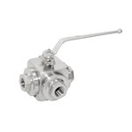 Three Way Ball Valves, ASME B16.34, A182 F304, 800 LB, FNPT