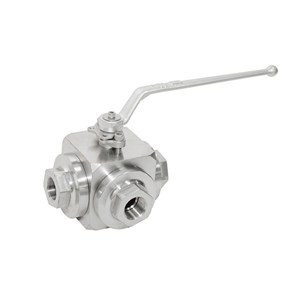 Three Way Ball Valves, ASME B16.34, A182 F304, 800 LB, FNPT