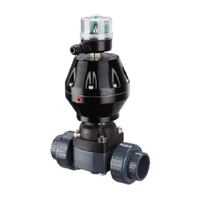 UPVC Diaphragm Valve, DN25, PN10, 1 Inch, Pneumatic Actuated