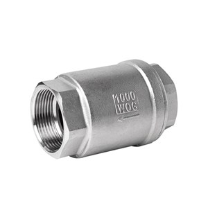 Vertical Check Valve, ASTM A351 CF8, 1000 WOG, NPT