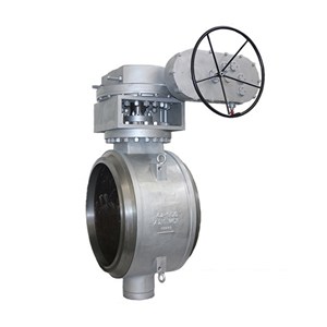 Worm Gear Butterfly Valve, API 609, WCB, 44 Inch, 300 LB, BW