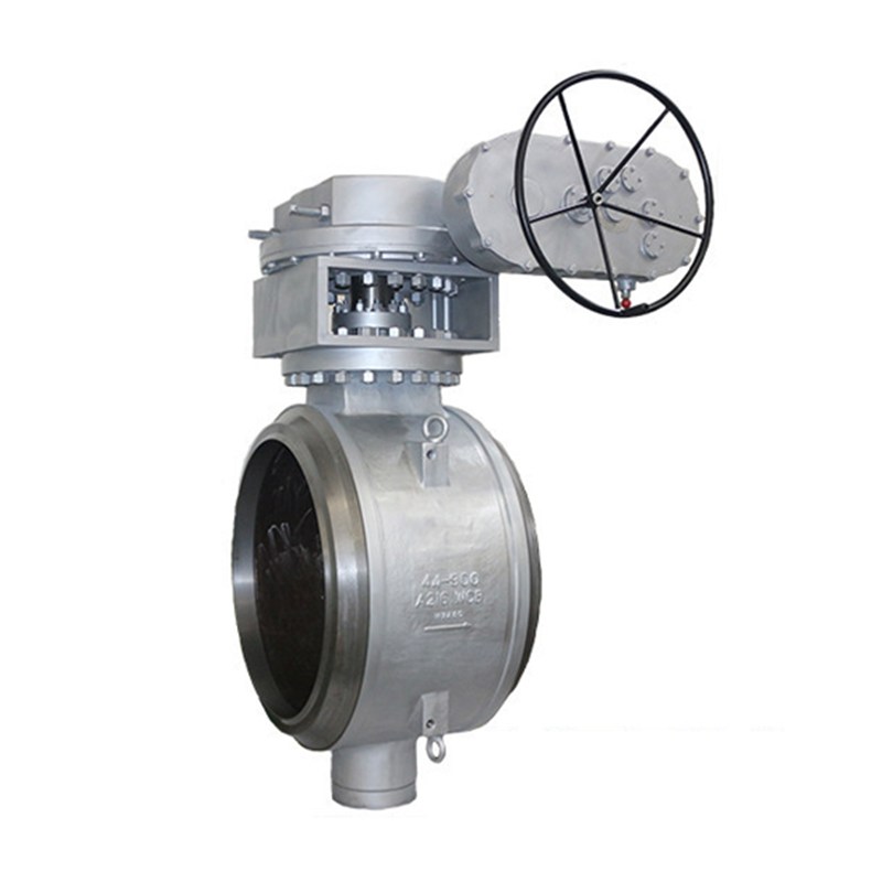 Worm Gear Butterfly Valve, API 609, WCB, 44 Inch, 300 LB, BW