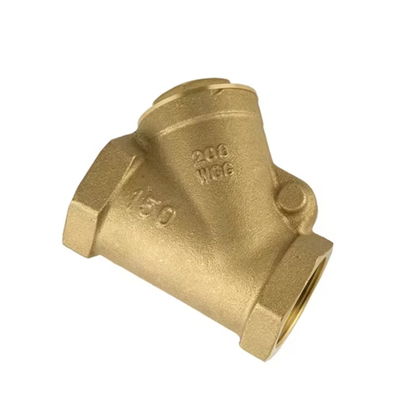 Y Type Swing Check Valve, Brass, 200 WOG, G Threaded