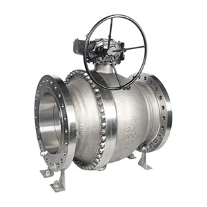 ASTM A890 4A Trunnion Ball Valve, API 6D, 24 Inch, CL300, RF
