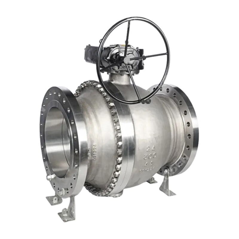 ASTM A890 4A Trunnion Ball Valve, API 6D, 24 Inch, CL300, RF