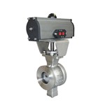 ASTM A351 CF8M Segment Ball Valve, 3 Inch, CL150, Pneumatic